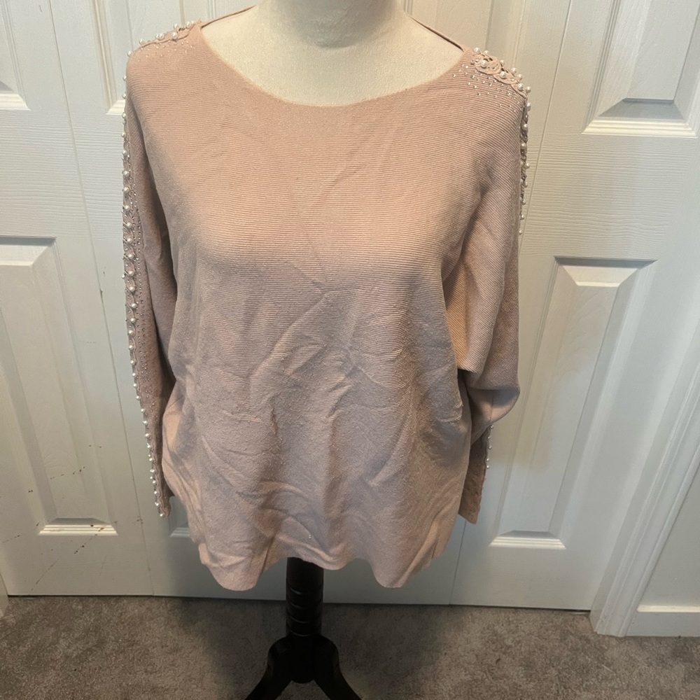 Liv Milano size XL Elegant Pink Women's Sweater